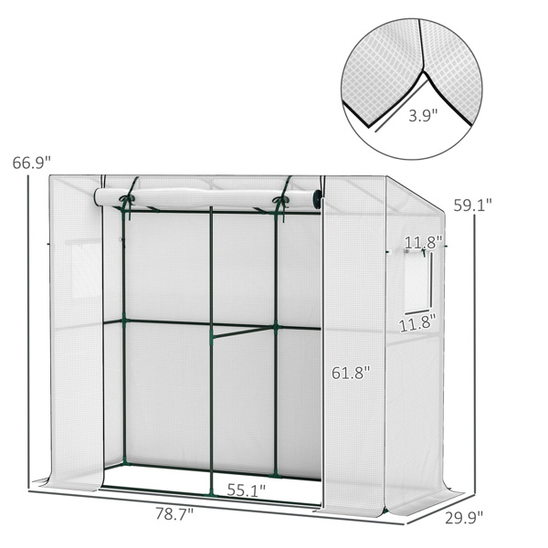 Mini Walk-in Greenhouse ( Amazon Shipping)（Prohibited by WalMart）