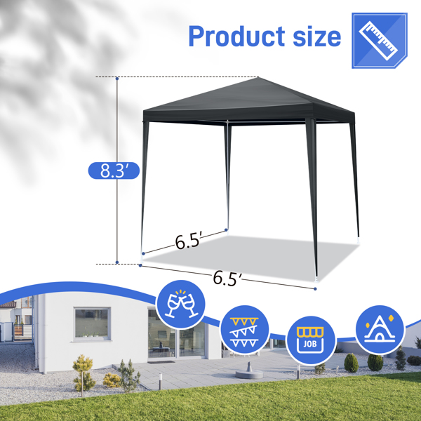 6.5x6.5FT Four Sides Portable Party Tent