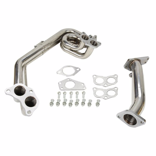 Exhaust Header for 08-14 Subaru Impreza WRX/ STi GE/GH/GR/GV 2.0L/ 2.5L EJ20/ EJ25 H4 MT001050（Temu & Amazon prohibits sales）(No support for returns without reason)