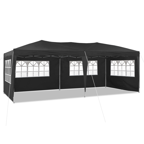 10×20 Party Tent Wedding Patio Gazebo,with 6 Removable Sidewalls & Carry Bag The Pop Up Canopy Tent, Anti-UV All Season Wind Waterproof Commercial Outdoor Wedding BBQ Events Party Tent