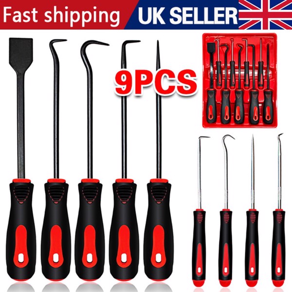 9PCS Profession Scraper Hook And Pick Tool Set O Ring Seal Removal Set&Mini Hook