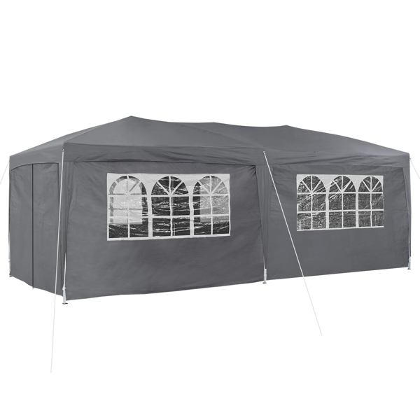 10×20 Party Tent Wedding Patio Gazebo,with 6 Removable Sidewalls & Carry Bag The Pop Up Canopy Tent, Anti-UV All Season Wind Waterproof Commercial Outdoor Wedding BBQ Events Party Tent