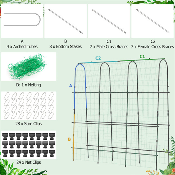 71" x 71" Garden Arched Trellis