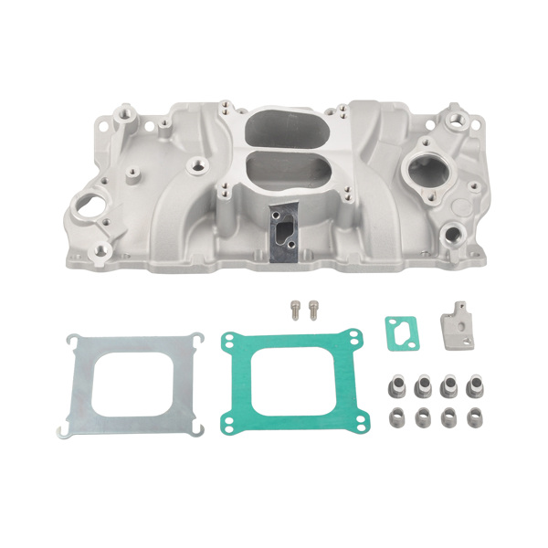 进气岐管 Intake Manifold Fit For Chevy SB 305 327 350 1108 1955-1995,本色 MT023063（禁售亚马逊 & TEMU）(不支持无理由退货)-1