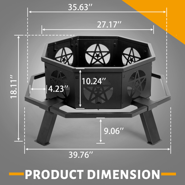 35-inch outdoor fire pit