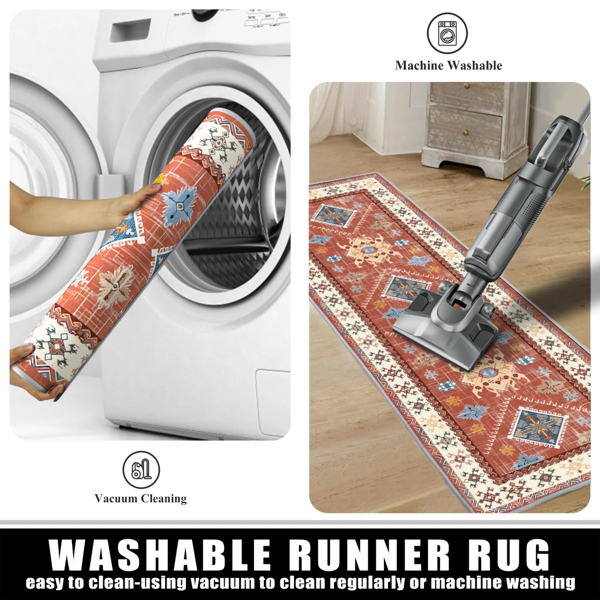 Kitchen Rug Sets 3 Piece with Runner Non Slip Kitchen Rugs and Mats Washable Kitchen Mats for Floor Thick Kitchen Floor Mat Carpet Runner Rugs for Hallway Laundry Holiday Decor