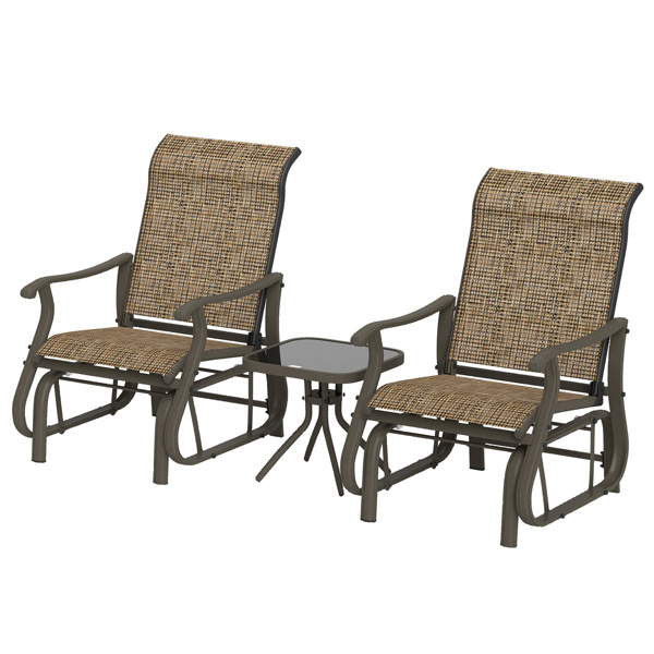 Outdoor dining table and chair