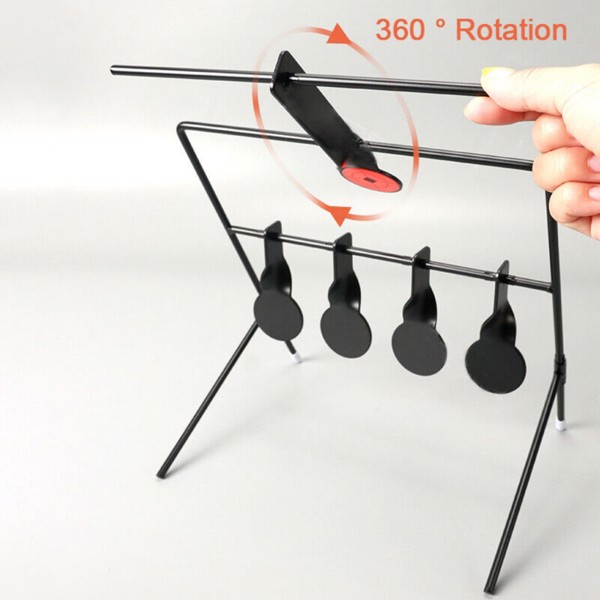 5x Targets Self Resetting Spinning Air Gun Rifle Shooting Metal Swing Target Set