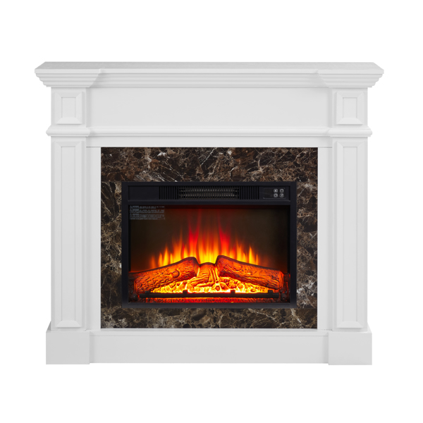 Only Mantel (NOT INCLUDED 23" FIREPLACE)--White, 45.6"W*11.8"D*40"H