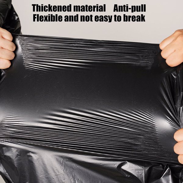 45 Gallon Trash Bags Heavy Duty, (50PCS) 1.9MIL Trash Bags Large Black Trash Bags 35in*39.4in Garbage Bags for Lawn, Leaf, and Commercial