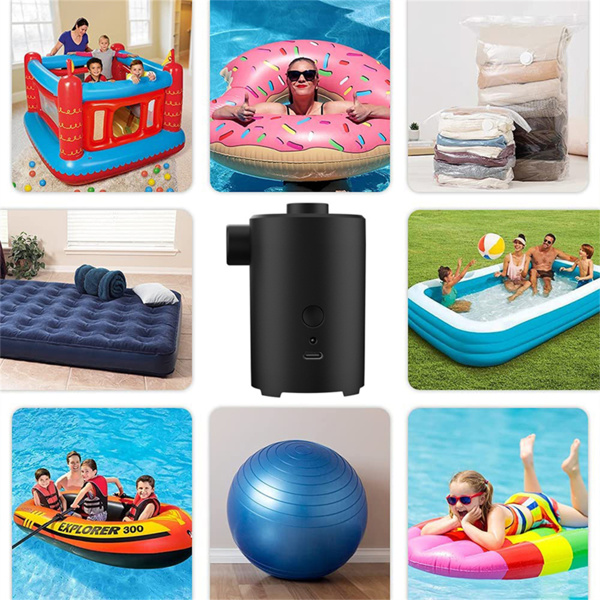 Portable Electric Air Pump, 3600mAh, Air Mattress Pump With 4 Nozzles, Ultra-high Inflation Rate Of 450l/min, Suitable For Air Mattress, Pool Toys