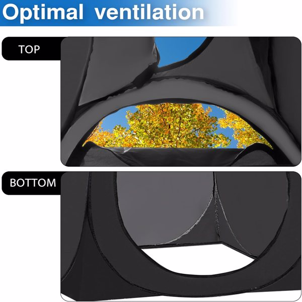 Portable Pop Up Privacy Tent, Outdoor Camping Bathroom Toilet Shower Tent with Carrying Bag Spacious Dressing Changing Tent with Wind Rope and Ground Pegs