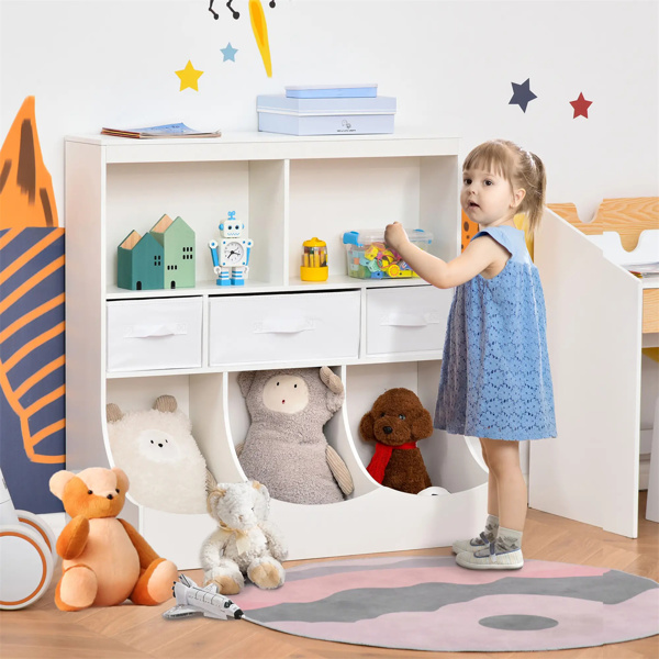 White bookcase/display bookcase for children