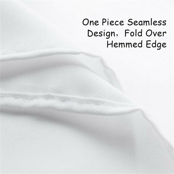 10 PCS White Restaurant Tablecloth ,90"