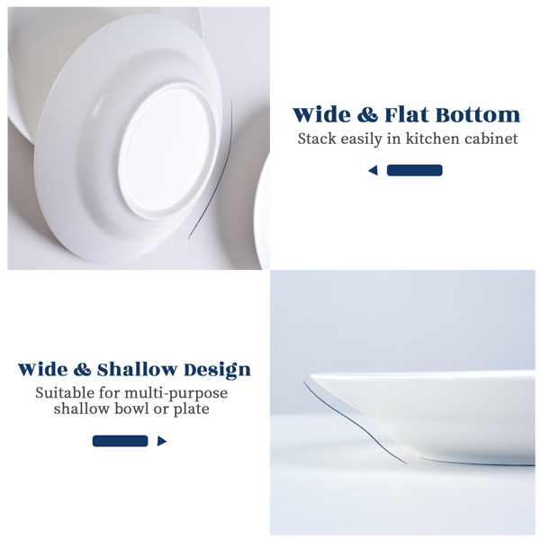 9寸纯白汤盘，餐盘6件装-14