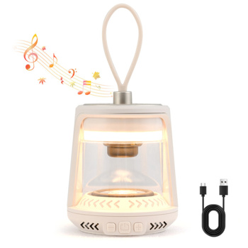 White Waterproof Camping Lantern  with Speaker 