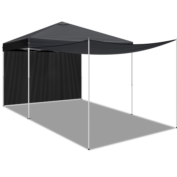 10x10FT pop up Canopy Tent with 2 sidewalls, Outdoor Canopy Tent for Parties