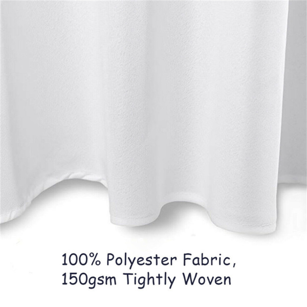 10 PCS White Restaurant Tablecloth ,90"