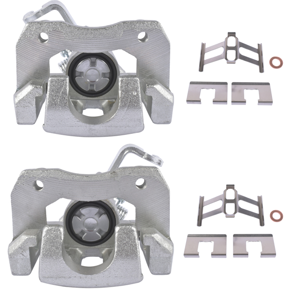 Set of 2 Brake Caliper with Bracket Rear for Acura TSX Honda Accord 1998-2008 19B2068 19B2069