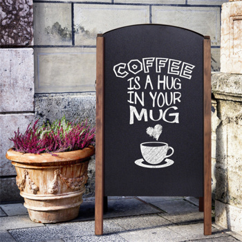  Outdoor Billboard，Sidewalk Signage Chalkboard 17.7\\" x 15.0\\" x 31.5\\"