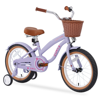 Multiple Colors,Girls Bike for4-7 Years Old Kids,16 inch  wheel ,Training Wheels Included