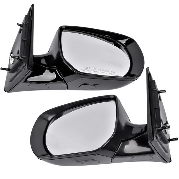 2Pcs White Mirrors Left + Right Heated Signal for Hyundai Santa Fe Sport 2013-2018 876104Z005, 876204Z005