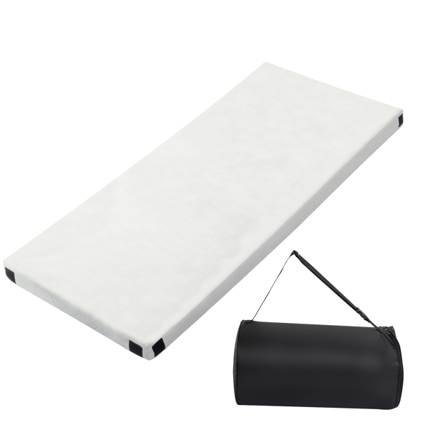 75"D x 38"W x 2.5"H sleeping mat for camping grey