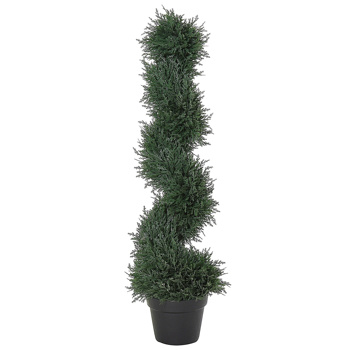 3 feet pre-potted spiral fake plant simulation tree