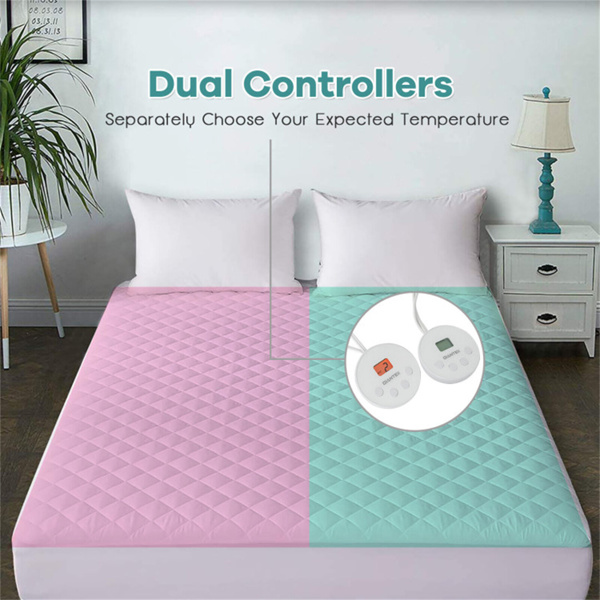 78 "x 80" heated mattress with dual controllers