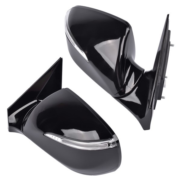 Pair Power Heated Signal Mirrors Left + Right for Hyundai Santa Fe Sport 2013-2018 2.0 2.4L 876104Z005, 876204Z005