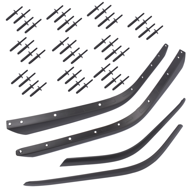 Front & Rear Fender Flares Extension Set for 2018-2024 Jeep Wrangler High Fender