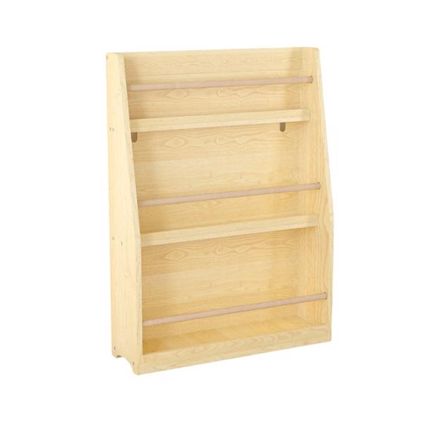 3 Tier Kids Book Shelf,Kids Book Rack, Helps Keep Bedrooms, Playrooms, and Classrooms Organized, Natural