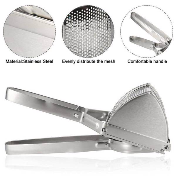 New Large Stainless Steel Potato Ricer Masher Fruit Press Juicer Crusher Squeeze