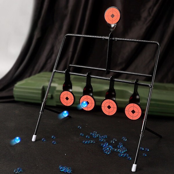 5x Targets Self Resetting Spinning Air Gun Rifle Shooting Metal Swing Target Set