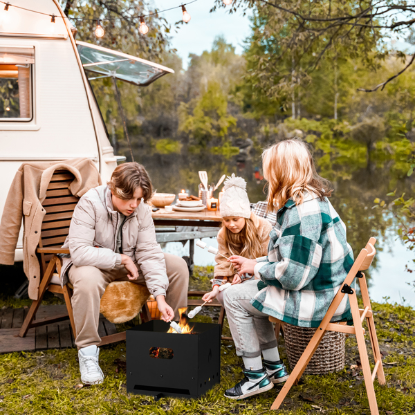 Outdoor Pizza Oven 4 in 1 Wood Fired 2-Layer Detachable Outside Ovens with Pizza Stone, Cooking Grill Grate