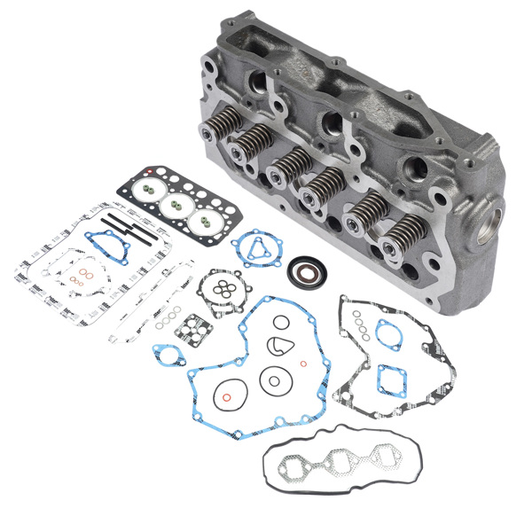 Cylinder Head Assy & Gasket Set for Mitsubishi S3L CAT EC25 Caterpillar 303SR