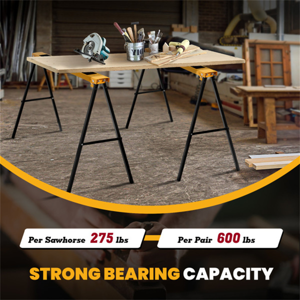 2 PCS Heavy Duty Sawhorse 