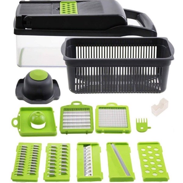 15 in 1 Vegetable Chopper, Salad Fruit Vegetable Food Chopper Slicer Peeler