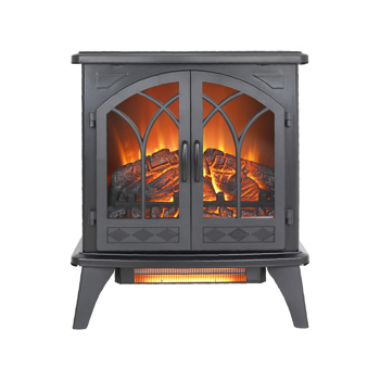 24 inch 3D  Flame Electric Infrared Quartz Fireplace Stove with remote control