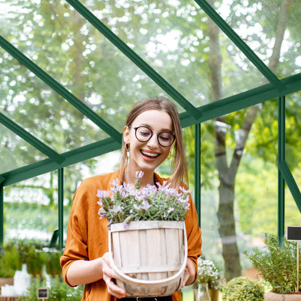 6x10ft Hybrid Polycarbonate Greenhouse Green