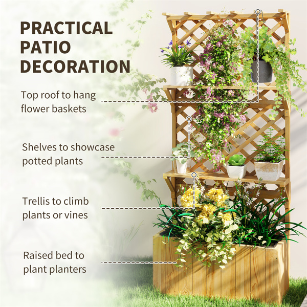 Elevated Garden Bed、Raised Garden Bed/ Garden Bed ( Amazon Shipping)（Prohibited by WalMart）