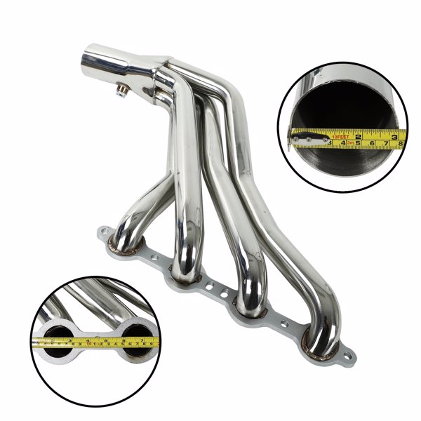 Exhaust Header for Chevy Chevrolet Buick 4.8L 5.3L LS1 LS2 LS3 LS6 LS 1-3/4 MT001096（Temu & Amazon prohibits sales）(No support for returns without reason)