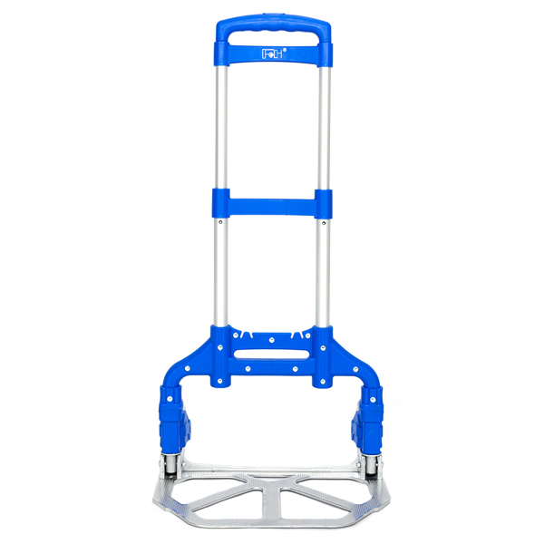 Portable Foldable Telescopic Trolley Trolley Luggage Trolle Blue