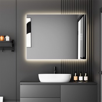 48\\" x 36\\" LED Bathroom Mirror Bright Backlight, 5 Mins Defog, Full HD Reflected Wall Mounted ,3 Colors Stepless Dimmable ,Memory Function, Anti-Fog[Unable to ship on weekends, please note that]