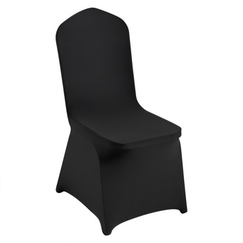 Stretch Spandex Folding Chair Covers, Universal Fitted Chair Cover, Removable Washable Protective Slipcovers, for Wedding, Holiday, Banquet, Party, Celebration, Dining (20PCS Black)