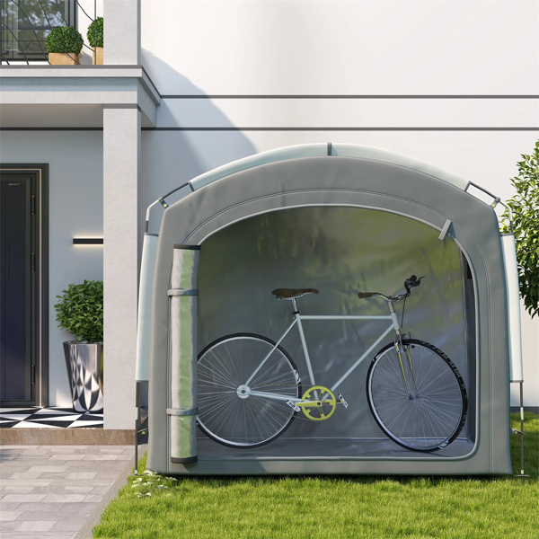 Dark Gray Bike Storage Shed Tent for 3-4 Bicycles