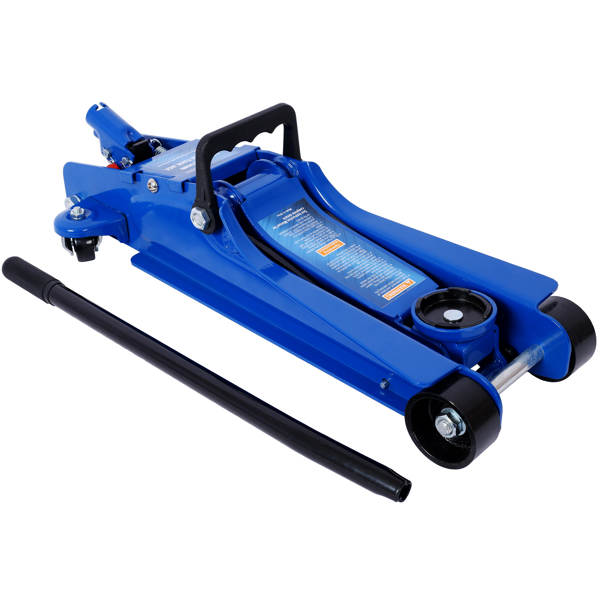 2.5 Ton Low Profile, Heavy-Duty Steel Racing Floor Jack with Single Piston Lift Pump, Lifting Range 3.5"-14.50"