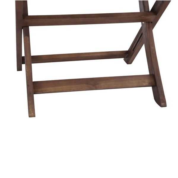 3 件套相思木小酒馆套装，木制折叠庭院家具，适用于花园后院阳台门廊，带 1 张咖啡桌和 2 张折叠椅，自然染色-13