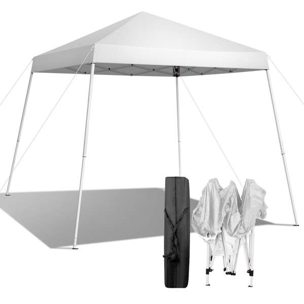 2.4 x 2.4m Portable Home Use Waterproof Folding Tent White