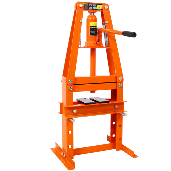 Hydraulic Power Units, 6-Ton Benchtop Hydraulic A-Frame Shop Press with Press Plates, Hydraulic 6 Ton Garage Floor Adjustable Shop Press with Plates, Hydraulic Press, Hydraulic Shop Press,Orange